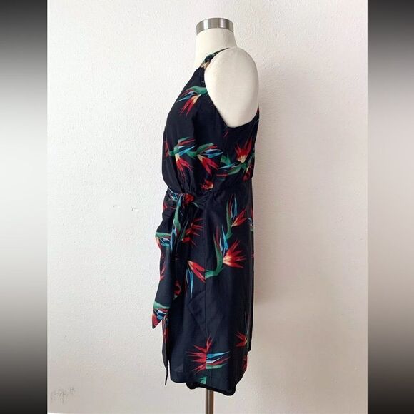 Rails wrap mini dress navy blue floral size small - Picture 6 of 8
